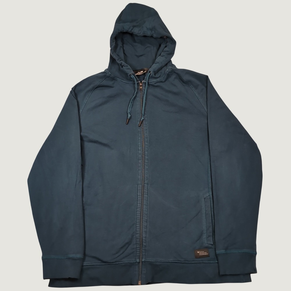 Black Diamond Full Zip Hoodie Mens XL Blue F2019 AP752280 Active Gorpcore Hike